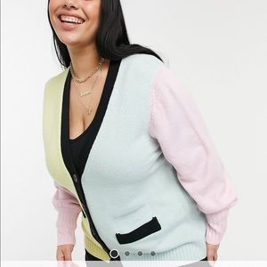 ASOS color block sweater